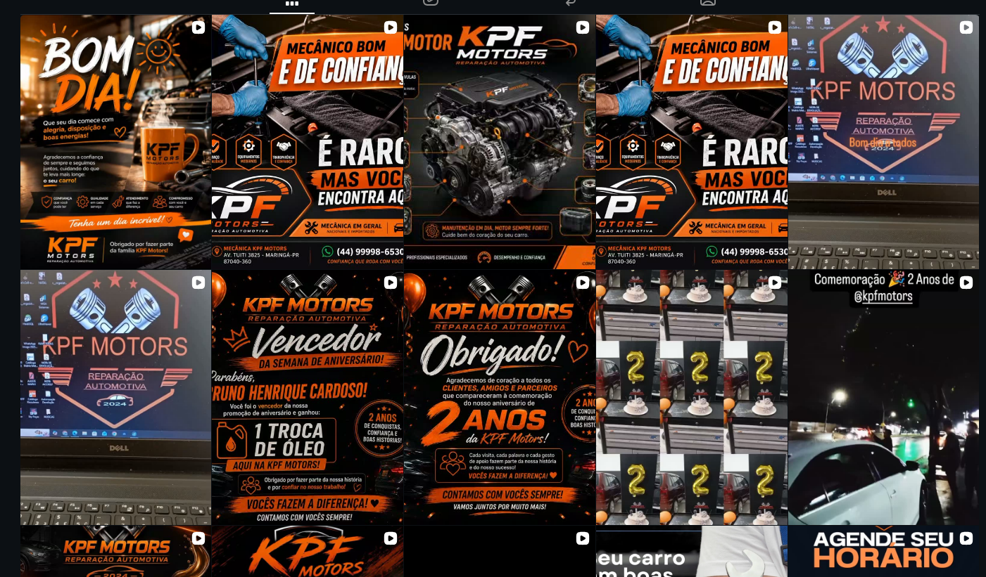 Prévia do Instagram da KPF Motors